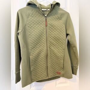 L.L. Bean Olive Quilted Hoodie